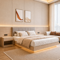 Ensemble complet de meubles de chambre d'hôtel : lit, table de chevet, armoire, meuble TV – Prix usine OEM/ODM pour chambres d'hôtel 3 à 5 étoiles