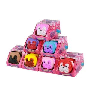 Squishy duyusal Fidget oyuncak stres giderici Pug oyuncak yetişkinler ve çocuklar için sıkmak ve stres rahatlama için streç