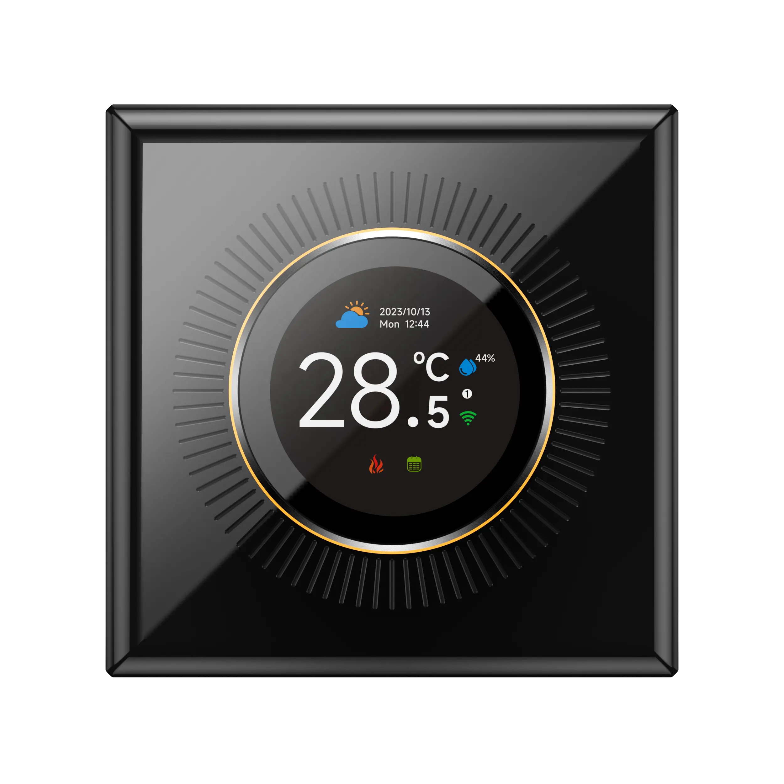 Moderno 5A Smart TFT Knob WiFi Termostato TUYA App Compatible con Alexa Google Assistant Caldera de agua/gas de siete colores