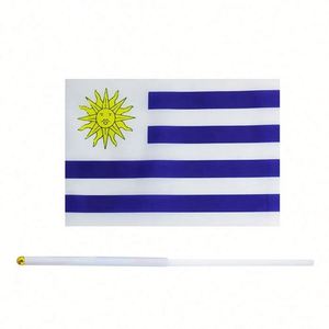 Wholesale Polyester Uruguay Uruguayan Hand Held Small Mini International Country World Stick <b>Flags</b> Decorations for Party - Product Image 4