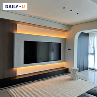 Meuble TV moderne et élégant en bois avec support mural pour salon