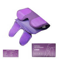 Masseur de jambes à compression d'air pour la circulation, bottes de massage électriques pour les mollets avec chaleur pour soulager l'œdème et favoriser la récupération