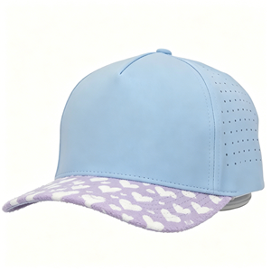 Nouvelle Casquette de Baseball Sportive en Polyester Imperméable à 5 Panneaux avec Logo Personnalisé en PVC et Cordon, Idéale pour le Golf - Product Image 2