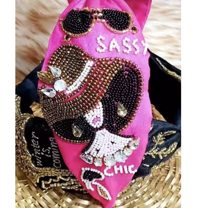 Diadema bordada a mano para mujer con diseño personalizado, accesorio nupcial, accesorios de moda con técnicas de cuentas, calidad superior - Product Image 5