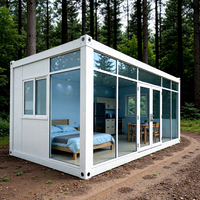 Maison conteneur préfabriquée mobile de 20 pieds pour camp pétrolier, bureau prêt à l'emploi, bureau portable, maison de luxe