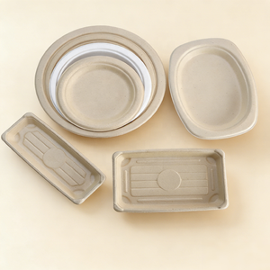 Plateau de barbecue jetable en bagasse rigide, forme ellipse, pour steak, viande, fruits de mer, huîtres, grillades, pique-nique, événements en plein air - Product Image 4