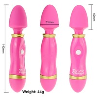 12-Modus Handmassagegerät AV-Stab Klitoris-Stimulator Wiederaufladbarer Silikon Mini-Dildo Vibrator für Frauen