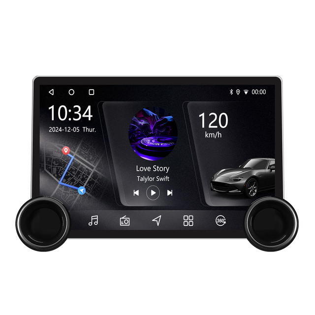 OEM Universal Dual Knob 11.5 Inch Car Screen Android 11 System Radio Android With Camera Car Player for Car Head Unit