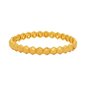 Pulseras de Boda Chapadas en Oro de 18k a <span class=keywords><strong>Precio</strong></span> Económico al por Mayor para Mujer, Novia, Pulseras Abiertas, Joyería de Boda Bengalí de India y Camboya - Product Image 1