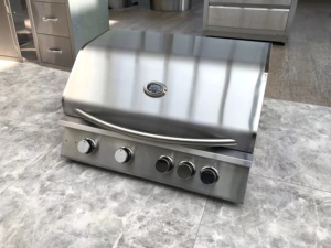 Barbecue au gaz naturel Portable en plein air, grilles de bureau de Camping en acier inoxydable avec grille à gaz intégrée - Product Image 2