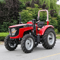 Tracteur agricole 4x4 Tavol 100HP YTO à moteur diesel avec chargeur frontal, transmission par engrenages et roulement