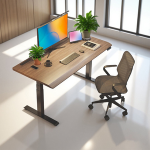 Pied de table <span class=keywords><strong>en</strong></span> métal réglable <span class=keywords><strong>en</strong></span> hauteur électrique 3 étapes <span class=keywords><strong>bureau</strong></span> é<span class=keywords><strong>l</strong></span>évateur intelligent double moteur <span class=keywords><strong>bureau</strong></span> <span class=keywords><strong>debout</strong></span> cadre ergonomique utilisation du <span class=keywords><strong>bureau</strong></span> à domicile - Product Image 2