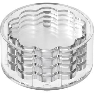 Lot de 4 présentoirs à vêtements en acrylique en forme de fleur avec support rond pour bottes, anti-rouille, légers, protection de coupe - Product Image 3