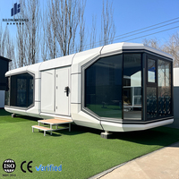 Casa Cápsula Espacial Panorámica Inteligente de Lujo Moderna, Portátil, Modular, Prefabricada, Hotel Móvil, Villa, Casas Prefabricadas