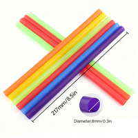 XMKINGWIN vente en gros 8x217mm PP pailles pailles en plastique jetables pour boissons au jus