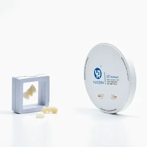 Yucera <strong>Zirconia</strong> <strong>Blocks</strong> UT 98*10mm Multilayer <strong>Zirconia</strong> <strong>Block</strong> Dental Material for Milling Machine - Product Image 1