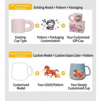 Taza de Agua de Cerámica con Logotipo Personalizado de Fábrica, Taza Creativa para Sublimación, Regalo para Aniversario de Bodas, Recuerdo, Venta al Por Mayor