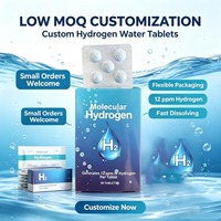 Comprimés d'hydrogène moléculaire OEM, comprimés d'eau hydrogénée à haute concentration, comprimés d'hydrogène Healr H2, 12 ppm, 16 ppm, OEM 30, 60, 90