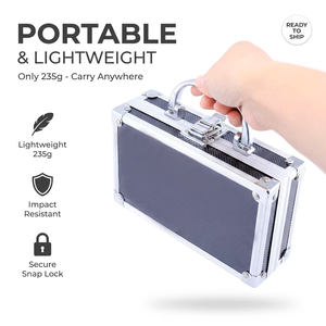 Estuche Mini de Aleación de Aluminio Personalizado para Almacenamiento de una Sola Tarjeta PSA, Caja de Transporte Pequeña, Estuche Portátil para Juguetes, Modelos y Herramientas - Product Image 4