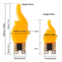 Filament LED 3V à effet flamme pour bougies scintillantes, blanc chaud, nouveau design, accessoires de décoration DIY pour ampoules LED - Vente chaude