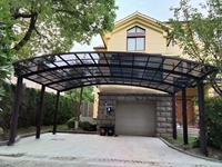 Abri de voiture extérieur personnalisé, auvent en alliage d'aluminium, toit en polycarbonate, imperméable, pour 2 voitures, abri résistant contre la pluie