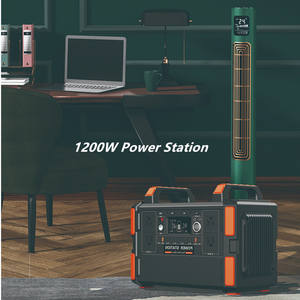 Système de panneaux solaires avec contrôleur MPPT, onduleur à onde sinusoïdale pure, batterie LiFePO4, stations d'alimentation portables 1200W, <span class=keywords><strong>station</strong></span> d'alimentation rechargeable - Product Image 3