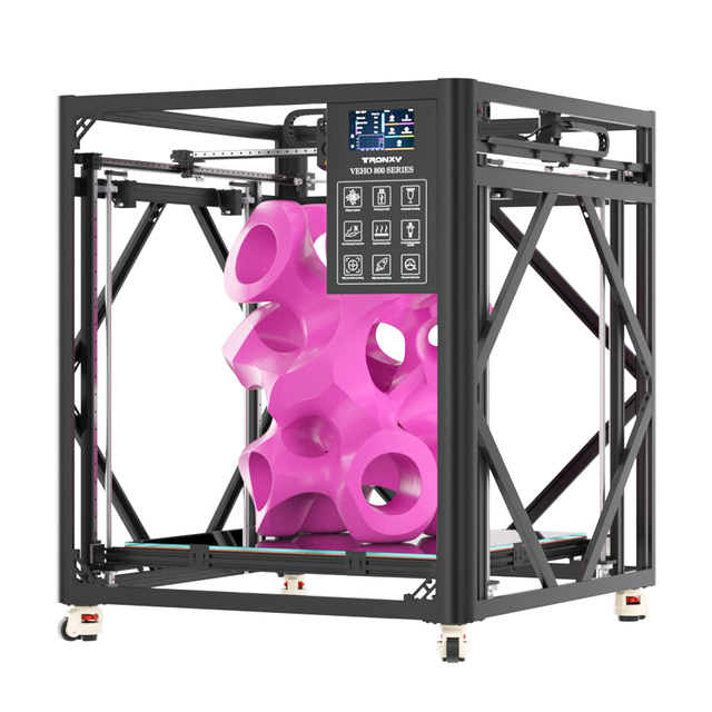 VEHO 800 PRO Large Printing Size FDM 3D Printer 800/1000/1600/2000mm High Flow Rate Nozzle Industrial Automatic PLA Support