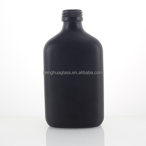 Chất lượng cao <span class=keywords><strong>200ml</strong></span> 20cl rỗng kính phẳng hình dạng Flask nước trái cây rượu lạnh Brew cà phê rượu chai với nắp nhôm tùy chỉnh màu sắc - Product Image 5