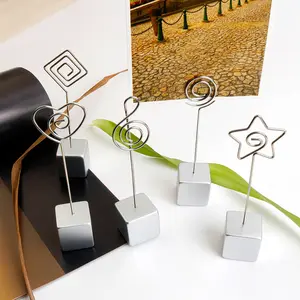 Square Resin Shaped Sticky Note Clip Creative Vertical Cute Photo Clip Label Holder Diy Desktop Ornaments Sticky Memo Clip