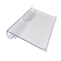 Porte-étiquettes en PVC extrudé sur mesure, porte-étiquettes en plastique transparent pour étagères de supermarché, affichage de détail, OEM ODM