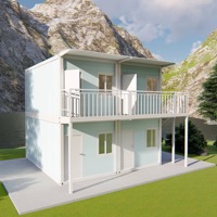 Maison modulaire préfabriquée à assemblage rapide pour camp de travail