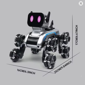 Chien robot intelligent télécommandé avec lumières et sons, portée de 20 m, jouet éducatif en plastique, cadeau d'anniversaire unisexe - Product Image 6