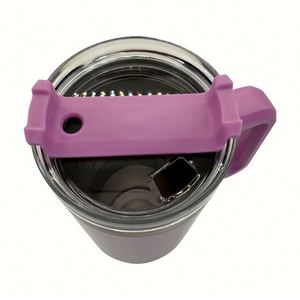 Gobelet de voyage isotherme réutilisable en acier inoxydable à double paroi de 40 oz, tasse à café pour voiture avec poignée et couvercle à paille - Product Image 4