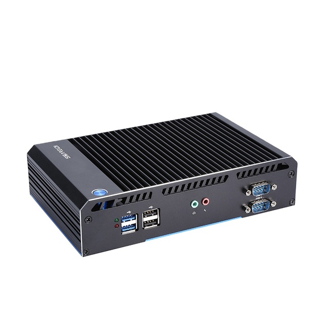 IoT Edge Computing Gateway N2940 4G LTE Fanless Linux Mini Pc Barebone System Support 4 RS232
