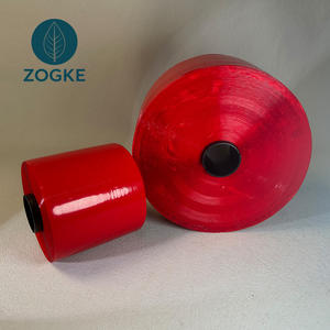 Cinta Adhesiva de Polipropileno BOPP Roja Resistente al Calor, Acrílica, Sensible a la Presión, de una Sola Cara, con Tira Desprendible para Empaque de Cajas de Cigarrillos - Product Image 1