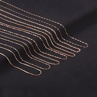 Kingcome Boîte à graines de melon o Word Water Wave Clavicule Chain Lingot Starry Snake Bone Necklace S925 Sterling Silver Necklace