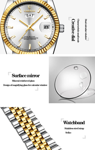 Offre Spéciale Couple japon amant montres hommes Quartz classique montre étanche or unisexe bracelet en acier inoxydable montres décontractées - Product Image 6