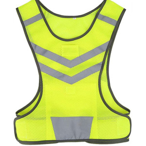 Gilet de sécurité réfléchissant vert de haute qualité en maille haute visibilité certifié ANSI Classe 1 EN 20471, logo personnalisable, couleur personnalisable, OEM/ODM - Product Image 1