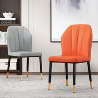 Chaise de salle à manger de luxe légère, chaise nordique à dossier, chaise de restaurant confortable, tabouret de table à manger, chaise tendance