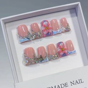 <span class=keywords><strong>Uñas</strong></span> Postizas Francesas Hechas a Mano, Estilo 3D, con Diseño <span class=keywords><strong>de</strong></span> Pico <span class=keywords><strong>de</strong></span> Pato, Éxito <span class=keywords><strong>de</strong></span> Ventas en Europa y América - Product Image 4