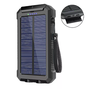Banco de Energía Solar Portátil de Carga Rápida para Acampar al Aire Libre con Linterna LED, Gran Capacidad de 10000mAh - Product Image 4