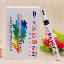 Rotulador de pintura para neumáticos con tinta permanente de plástico de 12 colores al por mayor, a base de aceite para escribir en papel - Product Image 5