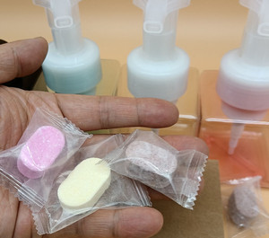 <span class=keywords><strong>Savon</strong></span> en mousse à usage unique, pièces, Mini <span class=keywords><strong>recharge</strong></span> <span class=keywords><strong>éco</strong></span>logiques, pour les mains, pour hôtel en plein air, Camping, randonnée - Product Image 3