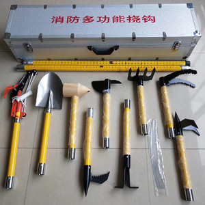 Firefighting Multi Functional Grappling Hook Set 13 Pcs Carbon Steel Durable Rescue Tool For Emergency Demolition - Product Image 2