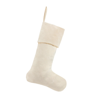 Vente en gros de décorations de cheminée de Noël, sacs cadeaux, chaussettes de Noël en velours colorées pour bonbons