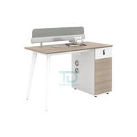 Table de bureau de direction moderne avec MFC en bois 2 4 6 8 personnes pour employé directeur de travail gestionnaire personnel cloison modulaire