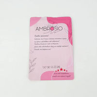 Sachet rose mat personnalisé en gros pour emballage de masques cosmétiques et de soins de la peau, sac en Mylar thermoscellable, pochette plate givrée à fermeture éclair