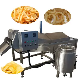 Chips de patata máquina de freír/francés papas fritas freidora/papas fritas conjunto completo de equipos