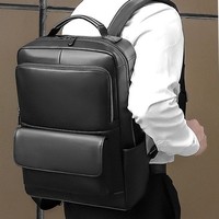 Sac à dos de voyage de bureau en gros personnalisé, trolley, ordinateur portable 15,6 pouces, logo personnalisé, cuir de luxe, sac à dos décontracté pour homme