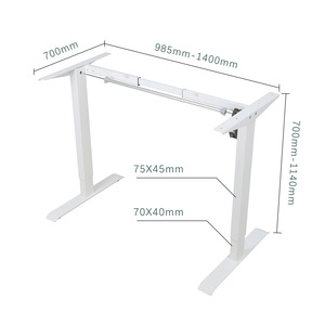 Electric Height Adjustable <b>Desk</b> Frame Single Motor Brushless Metal Legs For Home Office <b>Study</b> Use - Product Image 4